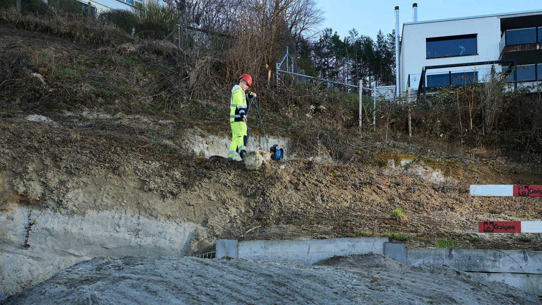 Überwachungsmessung. Beweissicherung mit Inklinometermessung. ING PLUS