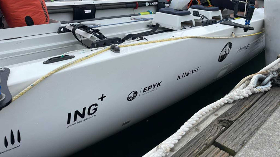 Kiwi Fondue Pacific Challenge. Boot. Sponsoring ING PLUS