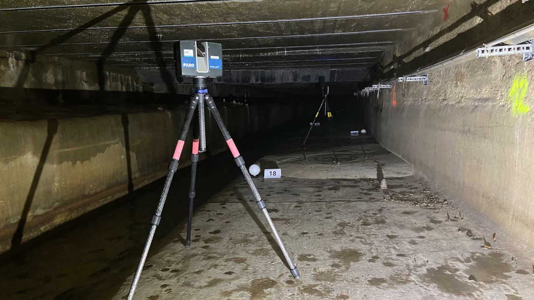 SH Power Schaffhausen. 3D-Laserscanning eingedolte Gewässer. ING PLUS