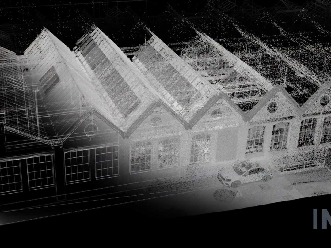 3D-Punktwolke. Gebäudevermessung. ING PLUS