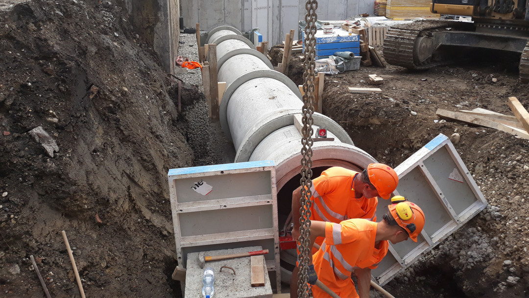 Winterthur-Dättnau. Ziegeleiplatz. Werkleitungsplanung Tiefbau. ING PLUS