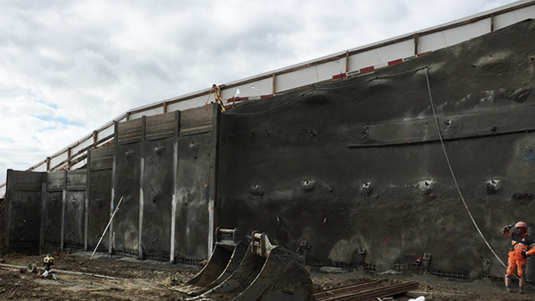 Vermessung für Baugrubensicherung am Sparrenberg. ING PLUS