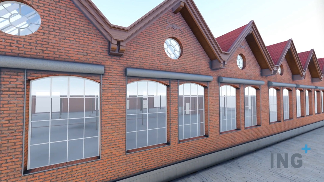 Winterthur, Sulzer Lokstadt. 3D-Fassade. ING PLUS