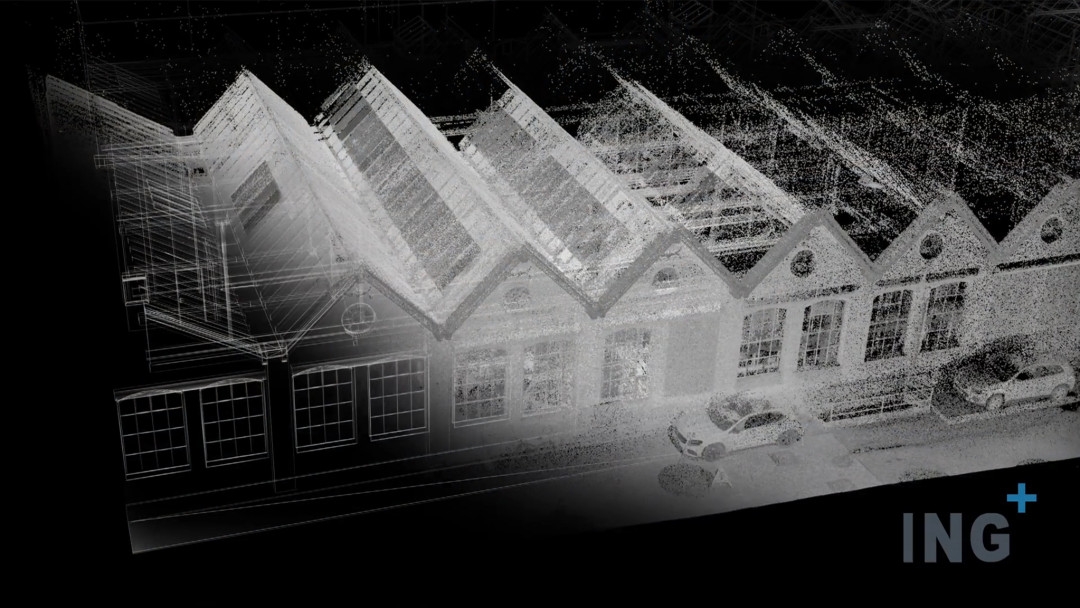 Winterthur, Sulzer Lokstadt. 3D-Punktwolke. ING PLUS