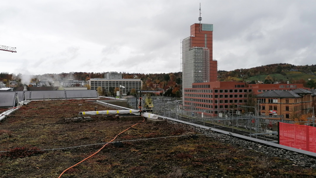 Geodätische Überwachungsmessung Esseareal in Winterthur. ING PLUS