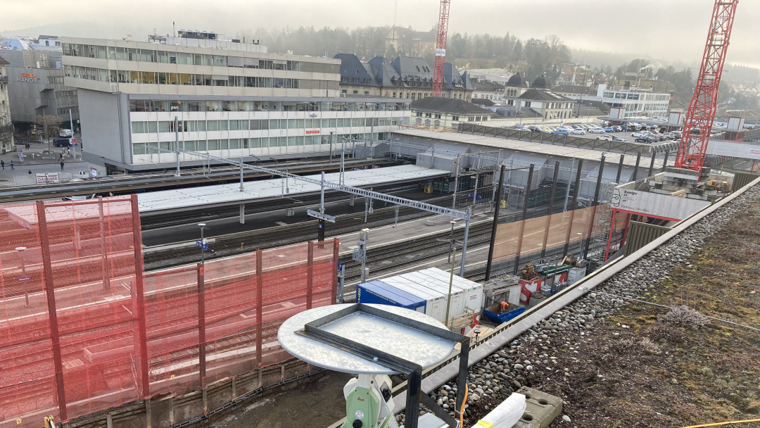 Überwachungsmessung Bahnhof Winterthur. INGPLUS