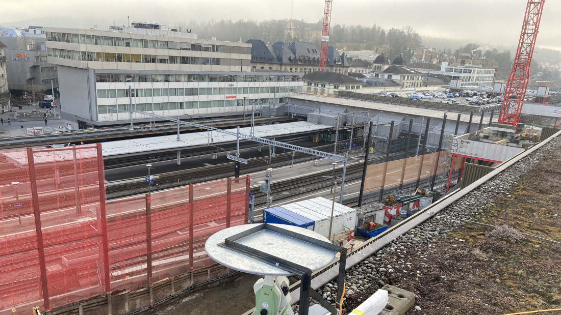 Fotos Überwachungsmessung Bahnhof Winterthur. INGPLUS
