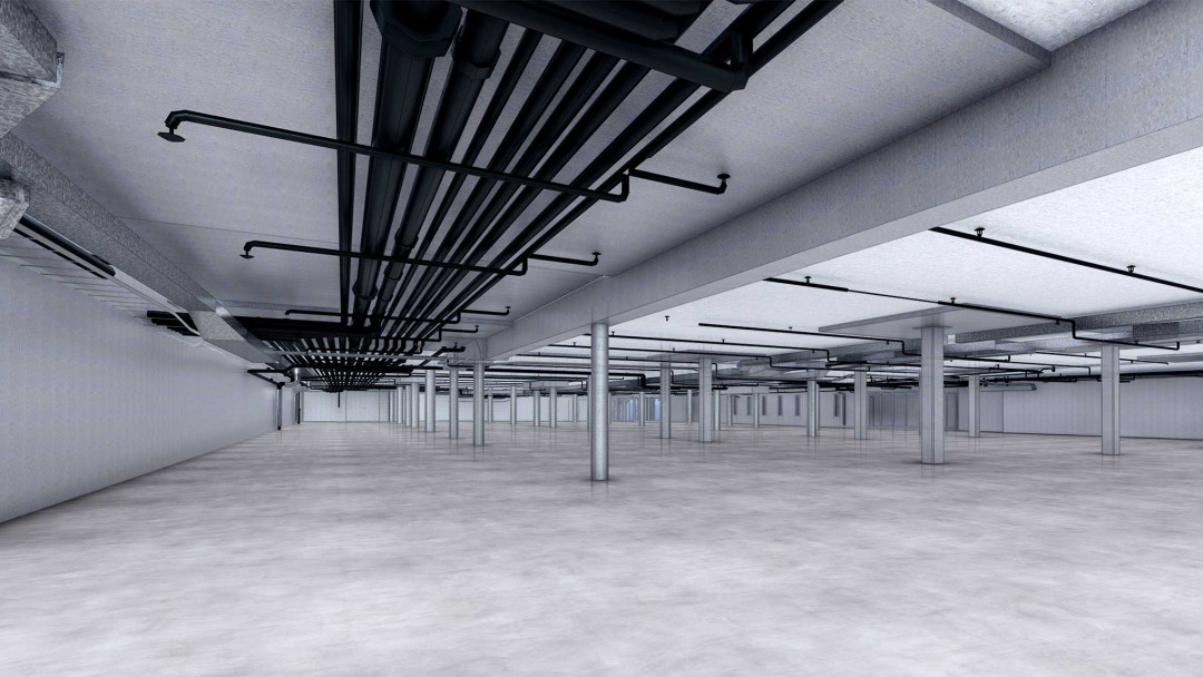 Adliswil. Erweiterung Tiefgarage. 3D-Modell. ING PLUS