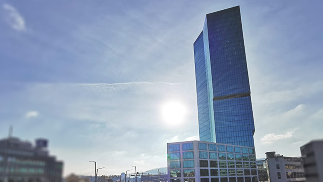 Prime Tower in Zürich, Gebäudeaufnahme und Vermessung. ING PLUS