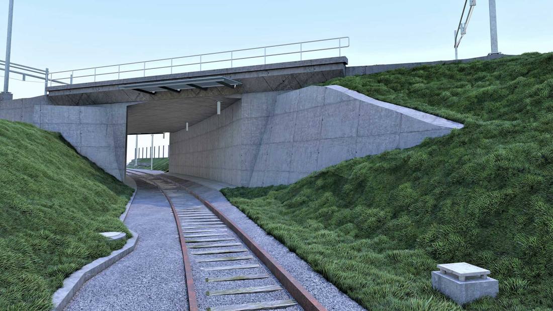 Fotos 3D-Modellierung Gelände. Langsamverkehrsverbindung. Wil SG. ING PLUS