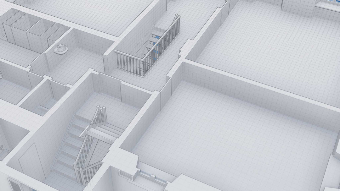 Arealentwicklung Widacher. Gebäudeaufnahme 3D-Grundriss. ING PLUS