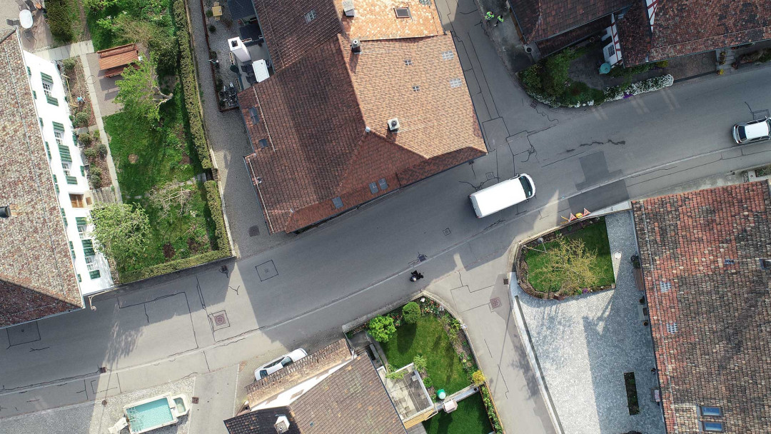 Orthofoto. Planung Strassen- und Werkleitungssanierung. ING PLUS