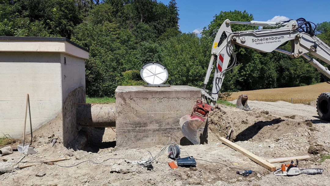 Pumpwerk Lützelmurg. Tiefbau Planung. ING PLUS