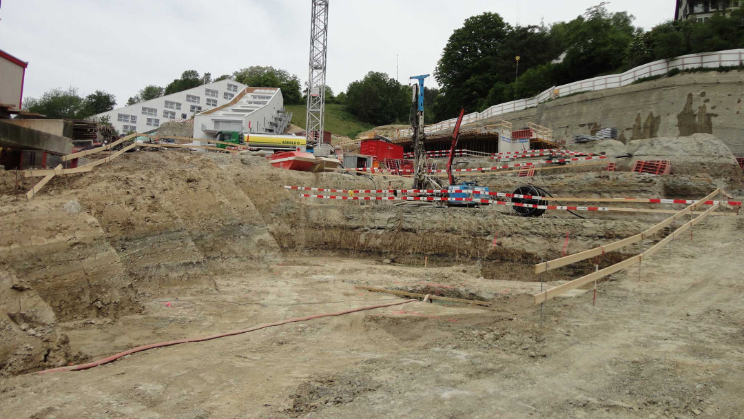 Winterthur. Überbauung Brühlberg. Berechnung Baugrubenaushub. ING PLUS