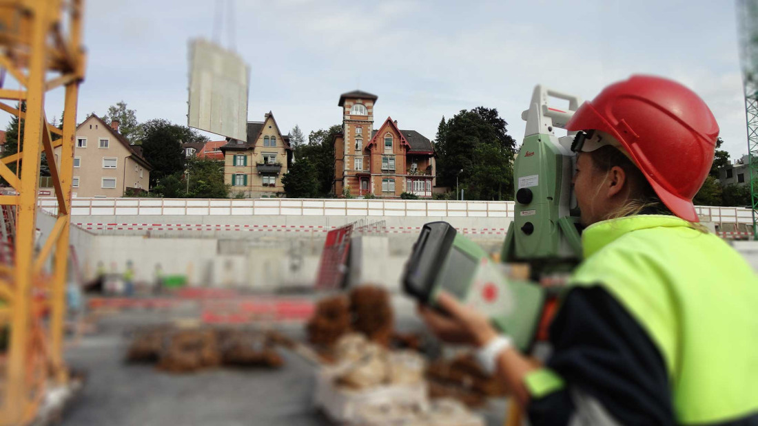 Fotos Winterthur. Werk3. Bauvermessung. ING PLUS