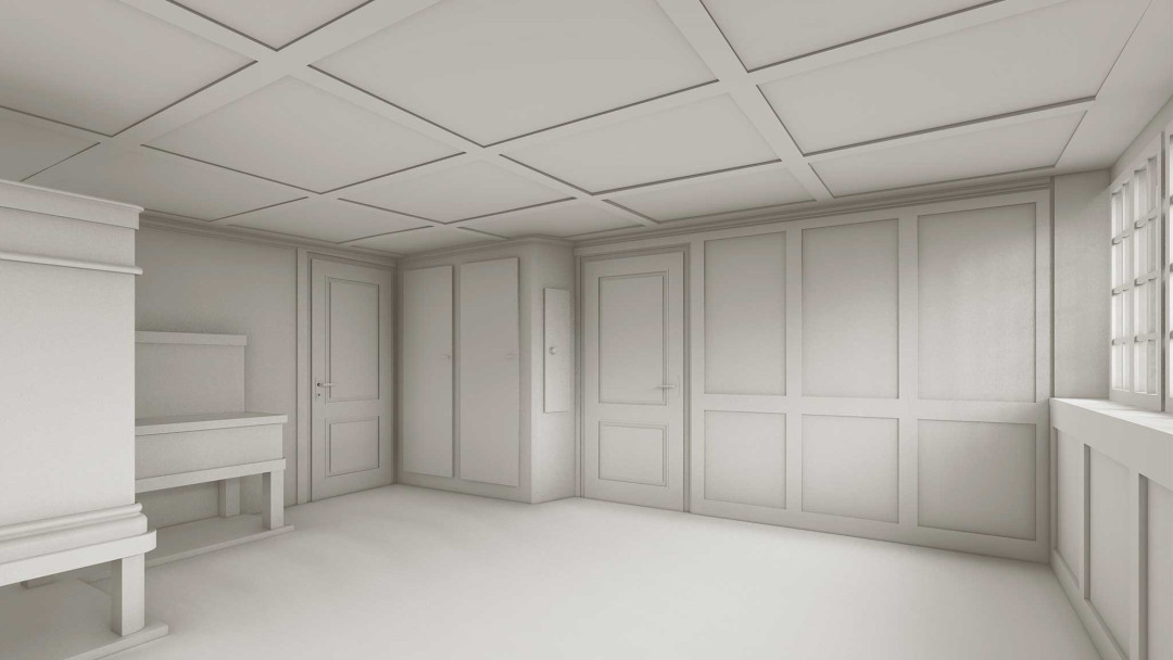 Oberembrach. Gebäudeaufnahme 3D-Zimmer. ING PLUS