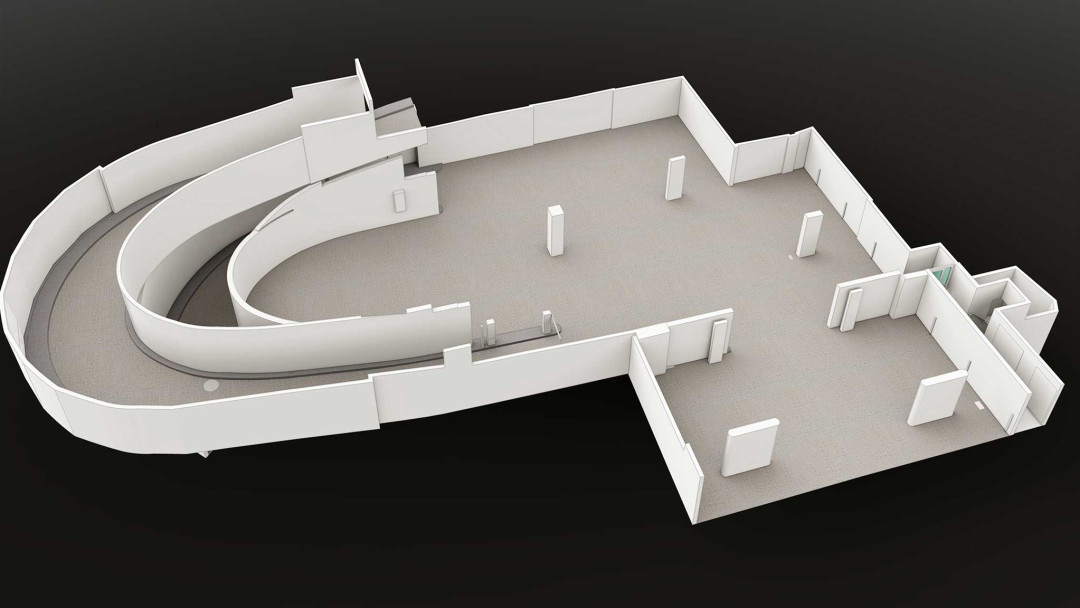 Parkgarage Obstmarkt in Herisau AR. 3D-Grundriss. ING PLUS