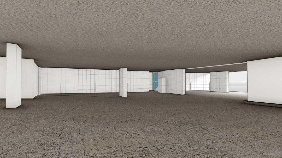 Parkgarage Obstmarkt in Herisau AR. 3D-Modell. ING PLUS