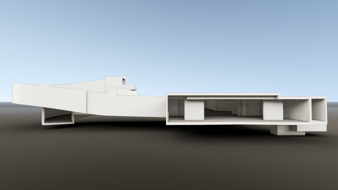 Parkgarage Obstmarkt in Herisau AR. 3D-Schnitt. ING PLUS