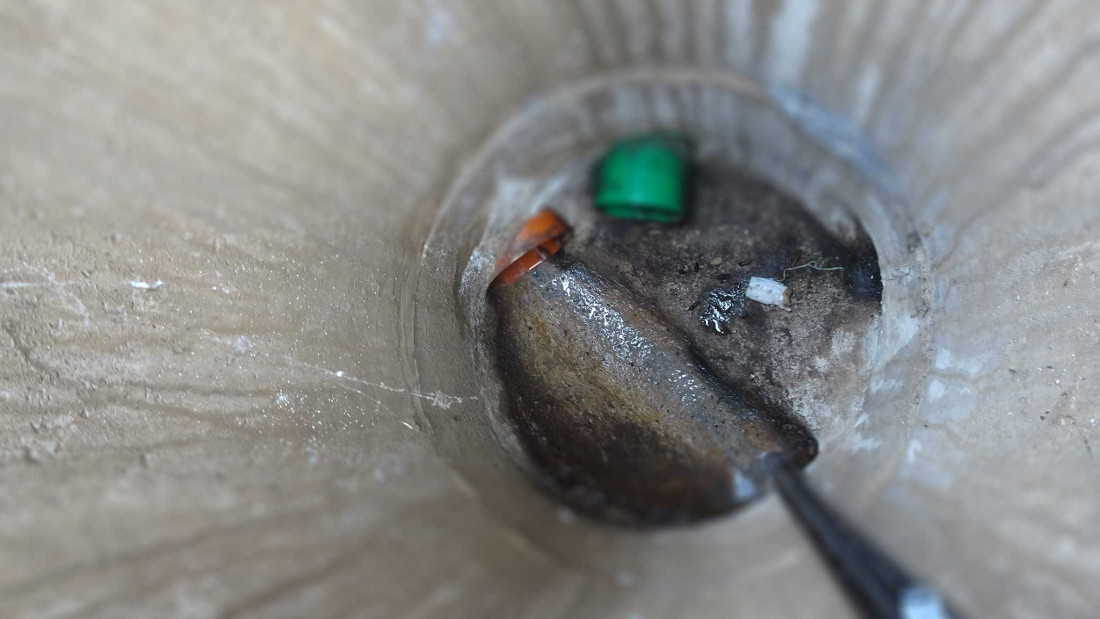 Fotos Georeferenzierte Schachtvermessung. Kanalsanierung Tiefbau. ING PLUS