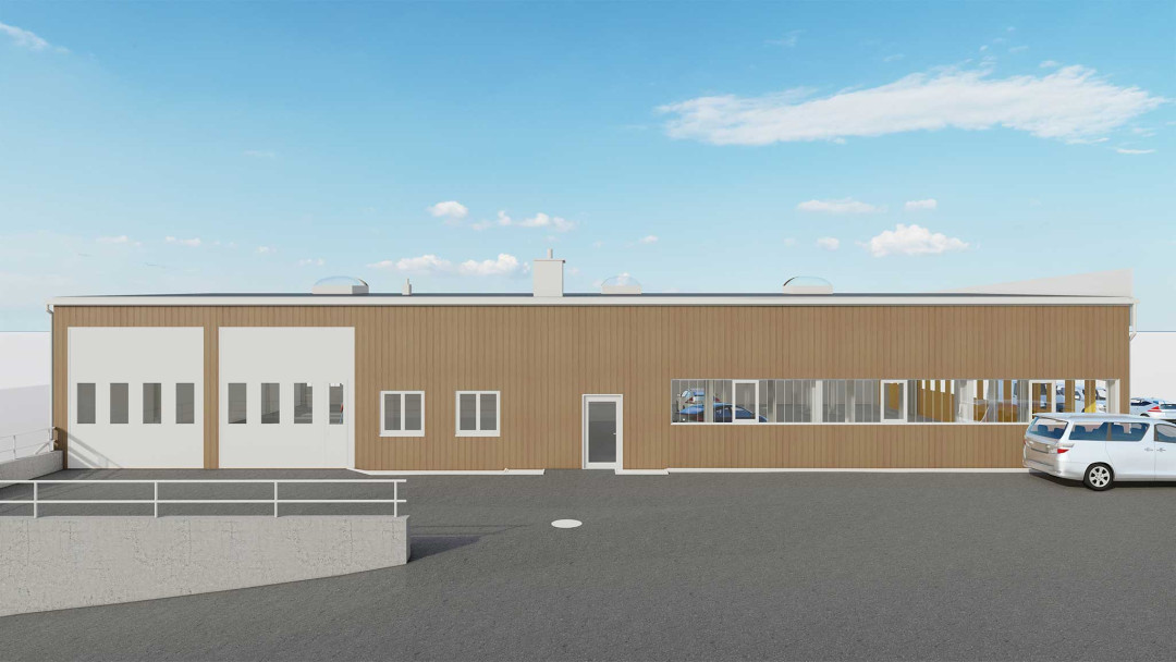 Seuzach. Gebäudevermessung einer Autogarage in 3D. ING PLUS