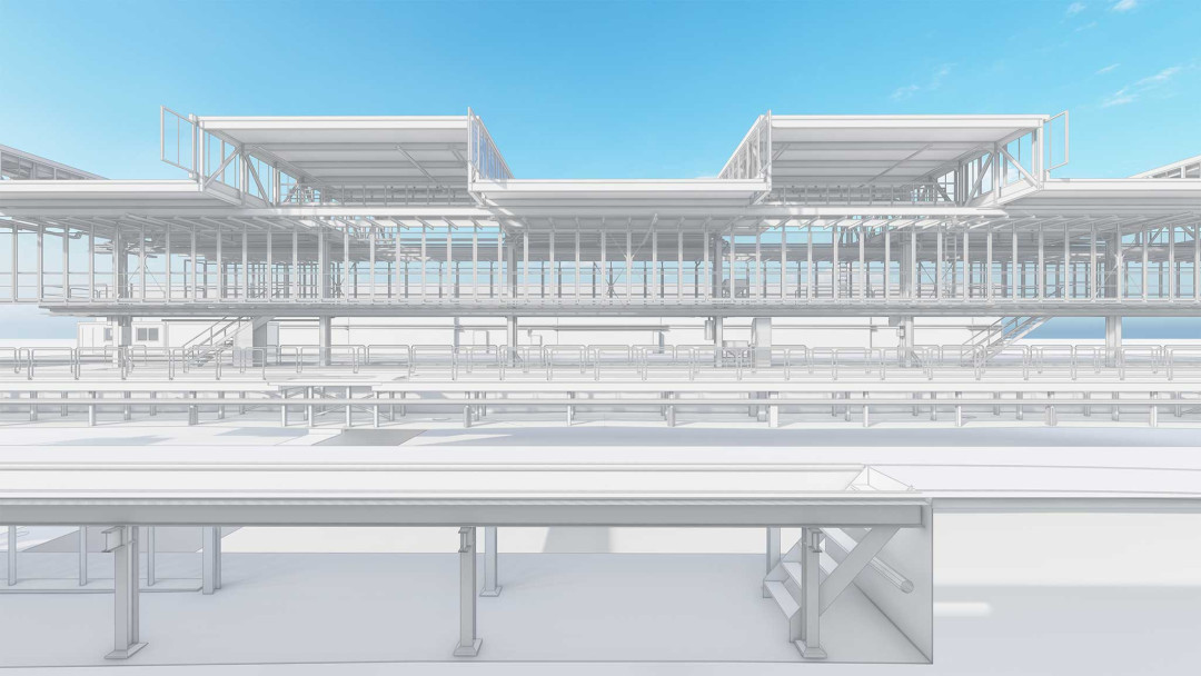 3D-Gebäudevermessung. Tramdepot VBZ. ING PLUS