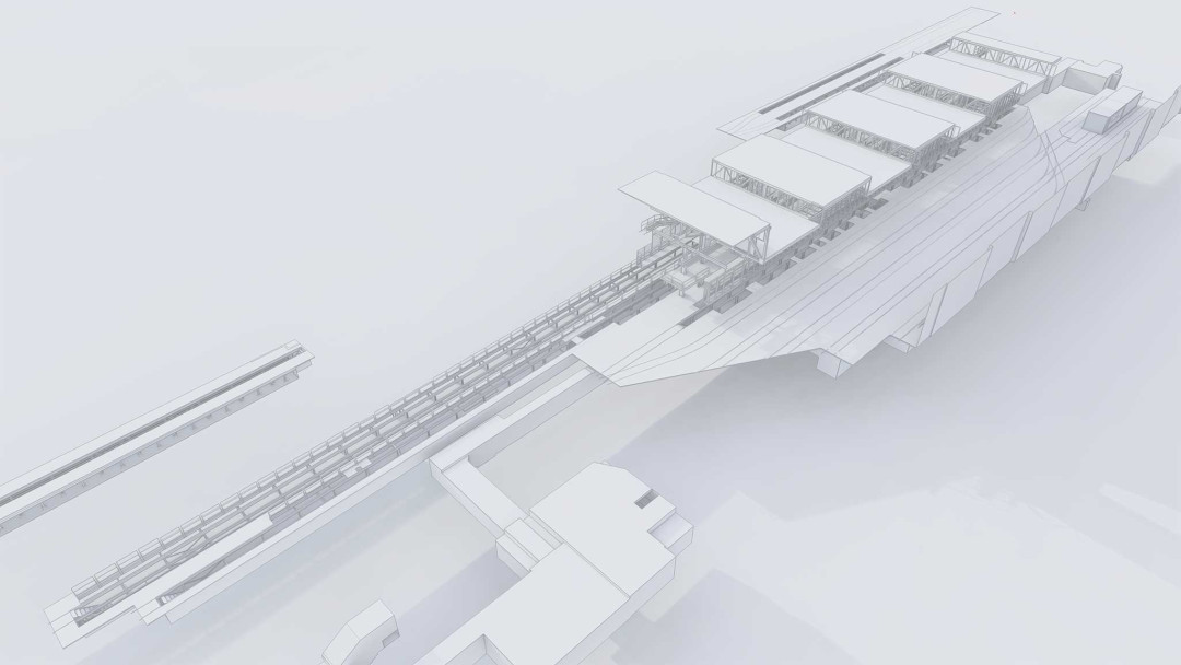 3D-Modellierung. Tramdepot VBZ. ING PLUS