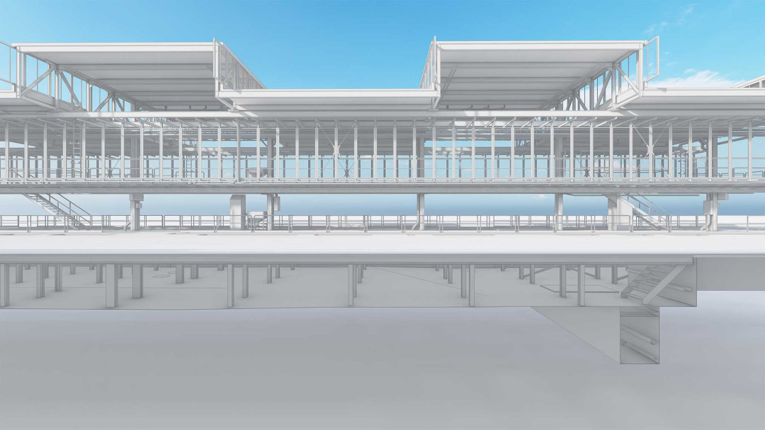 3D-Schnitt. Tramdepot VBZ. ING PLUS