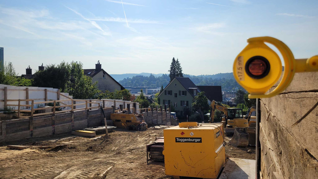 Winterthur - Wohnbau Deformationsmessung und Baustellenfixpunktnetz - ING PLUS
