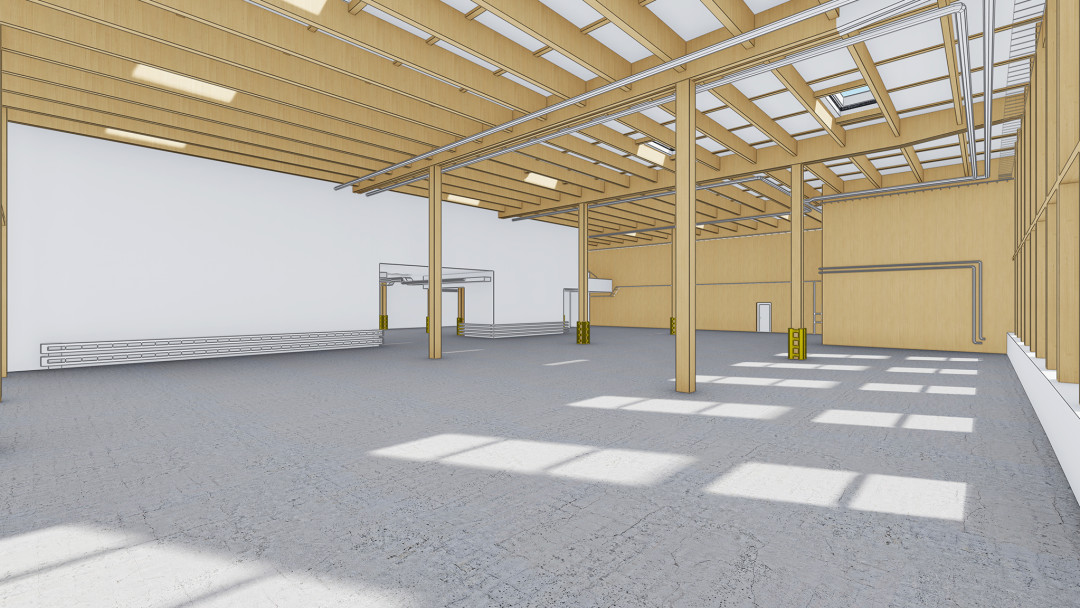 Wallisellen ZH. Sonepar Industrie. 3D-Halle. ING PLUS