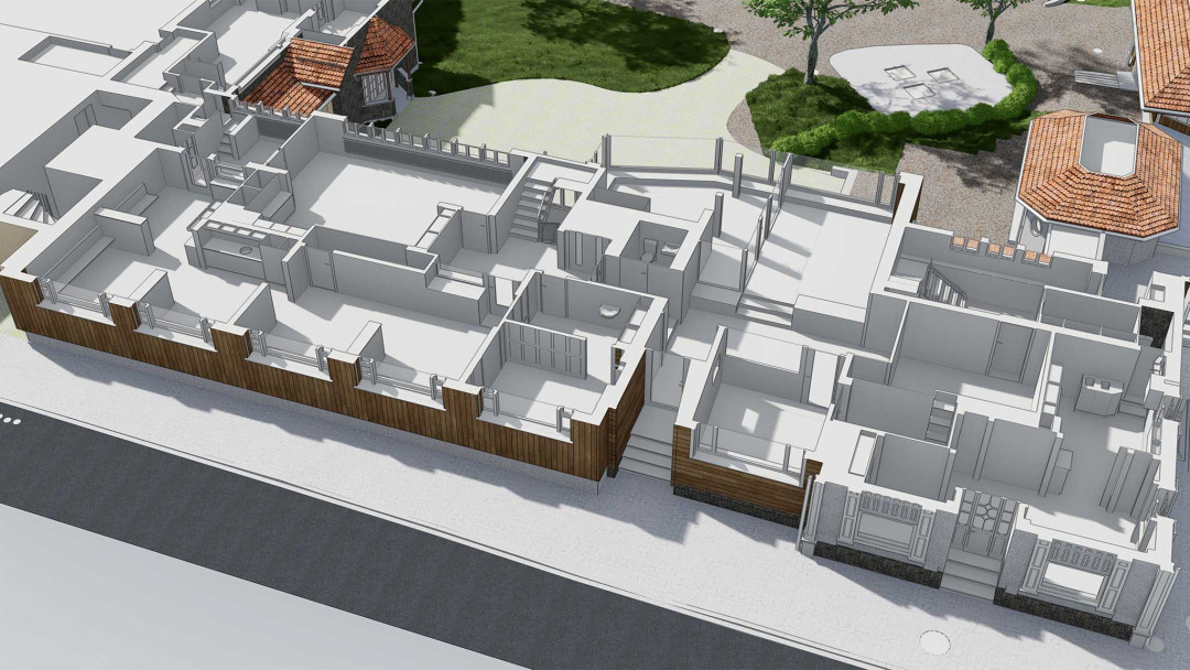 Unterägeri. Bosshard Schule. 3D-Grundriss. ING PLUS