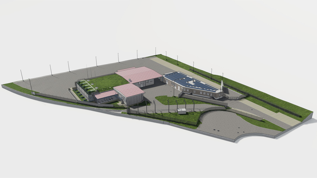 3D-Modellierung vom Betriebsareal Vitzogaz in Winterthur. ING PLUS