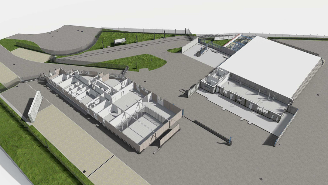 Grundriss vom Betriebsareal Vitzogaz in Winterthur. ING PLUS