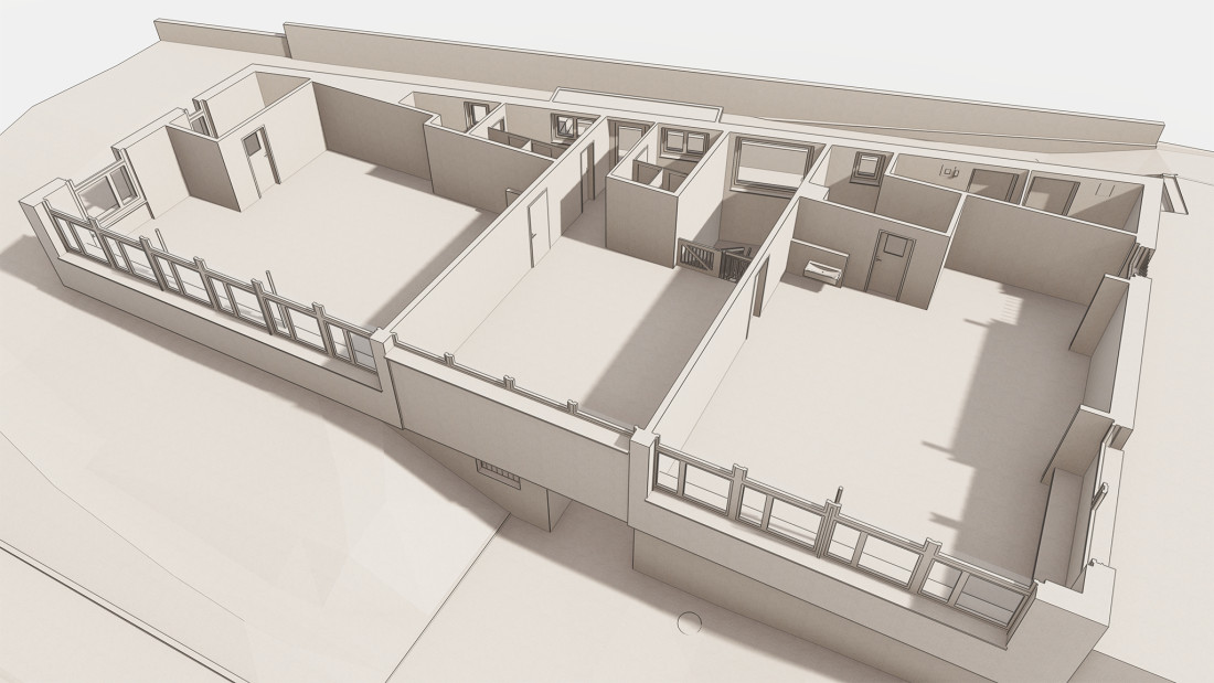 Fotos Uster. 3D-Grundriss des Kindergartens. ING PLUS