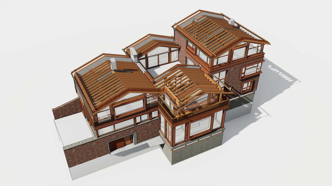 Fotos Villa Cesa Saluti GR, 3D Modell Dachstock, ING PLUS