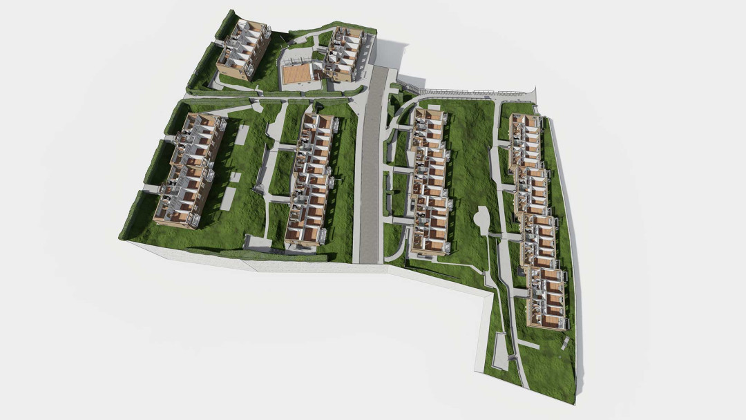 Zürich. Sanierung Mehrfamilienhaus. 3D-Grundriss aus Gebäudevermessung. ING PLUS