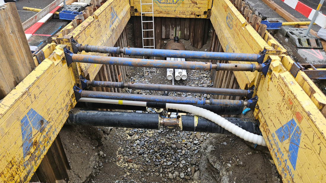 Fotos Embrach Embraport, Versorgungs- und Entsorgungsleitung Planung Tiefbau, ING PLUS