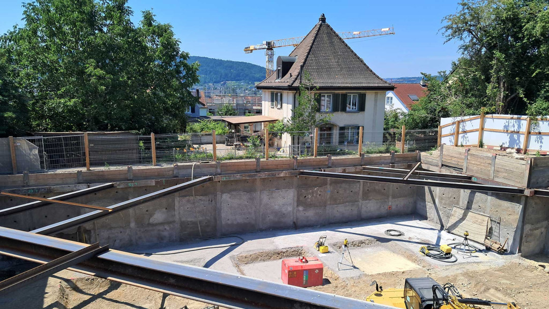 Wallisellen - Neubauprojekt VISAT SOLE - Baugrubenüberwachung - ING PLUS