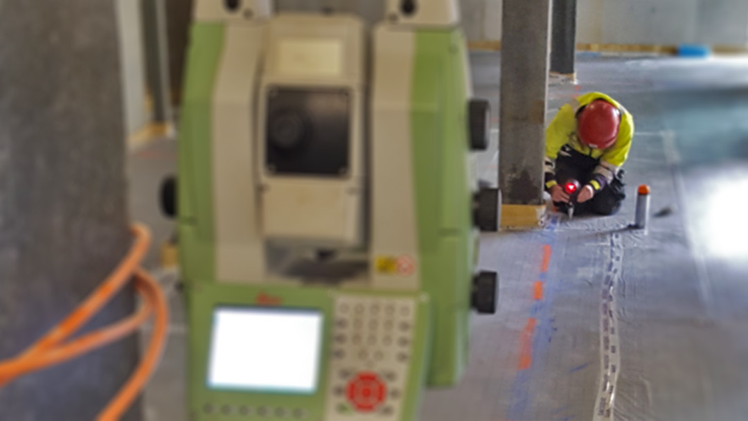 Bauabsteckung am Kantonsspital in Winterthur ZH. ING PLUS