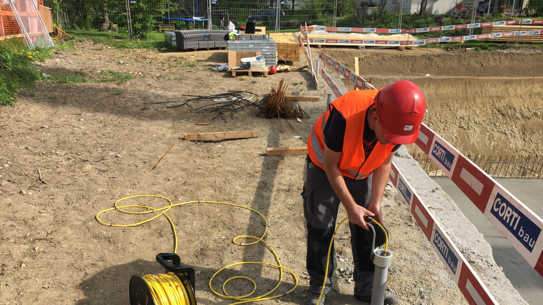 Inklinometermessung in Winterthur. ING PLUS