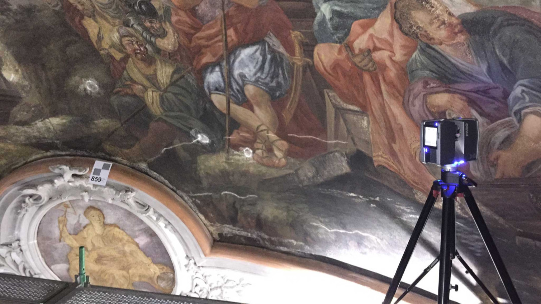 Laserscanning. Kirche St. Martin in Schwyz SZ. ING PLUS